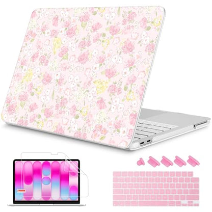 Mektron Case for 2026 MacBook Neo 13-inch A18 Pro chip A3404 Laptop Cover with 13-inch (Diagonal) Liquid Retina Display+ Keyboard Cover+ Screen Protector, Fashion Daisy - color: Fashion Daisy