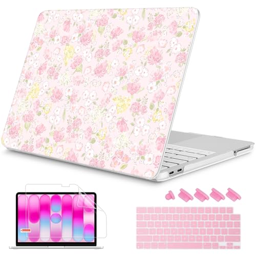 Mektron Case for 2026 MacBook Neo 13-inch A18 Pro chip A3404 Laptop Cover with 13-inch (Diagonal) Liquid Retina Display+ Keyboard Cover+ Screen Protector, Fashion Daisy - color: Fashion Daisy