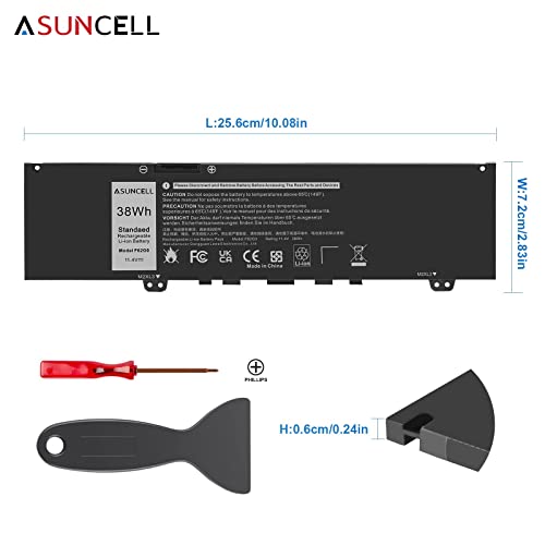 ASUNCELL 38Wh F62G0 Battery for Dell Inspiron 13 7000 7373 7386 2 in 1 Series Vostro 13 5000 5370 13-5370 P83G P87G P91G Series F62GO 39DY5 RPJC3 - color: F62G0