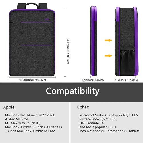 Slim & Expandable Laptop Backpack 15 15.6 16 Inch Case, Water Resistant Travel Backpack Compatible with MacBook Pro/Neo 16" 15", Dell XPS 15 16 and Most 15" 15.6" 16" Notebooks，B01PU01 - color: B01pu01, size: 15"-16"