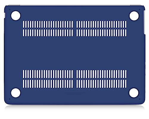 UESWILL Case for MacBook Air (15 inch, M2 M3 M4 M5, 2023 2024 2025 2026) Model A3448 A3241 A3114 A2941, Matte Hard Shell Cover + Microfiber Cloth, Navy Blue - color: Navy Blue, size: MacBook Air 15" (M2 M3 M4 M5)