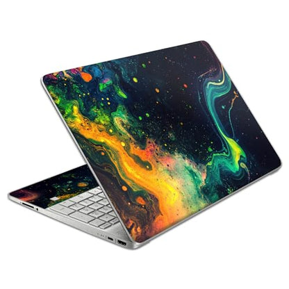 Laptop Skin Decal HP 15.6" - Hippie, Laptop Cover Sticker, No Cutting Required, No Bubble, Waterproof, Scratch Resistant - Including Wide Screen and Wrist Pad - size: 15.6 inch