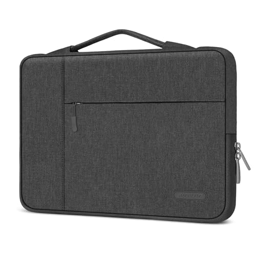 MOSISO Laptop Case 13.3 inch, 13-13.3 inch Laptop Sleeve with Handle Compatible with MacBook Air/Pro 13/Pro 14 M5 M4 M3 M2 M1,HP Dell ASUS Lenovo, Polyester Multifunctional Computer Bag, Charcoal Gray - color: Charcoal Gray, size: 13.3 inch