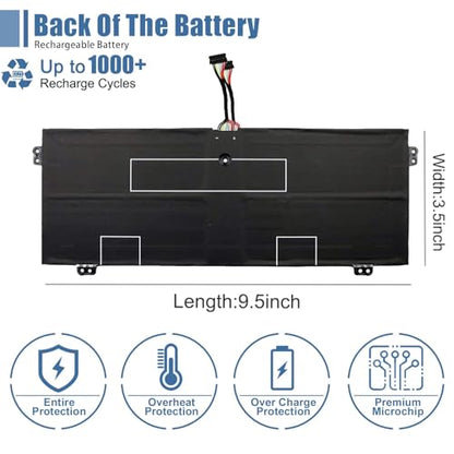 L16M4PB1 Laptop Battery 7.68V Replacement for Lenovo Yoga 730-13IWL ideapad Yoga 720-13IKB 730-13IKB Series Notebook L16L4PB1 5B10M52738 L16C4PB1 5B10M52739 5B10M52740 5B10Q38237 5B10Q38238 - size: 10.02*3.76*0.21inch L16M4PB1