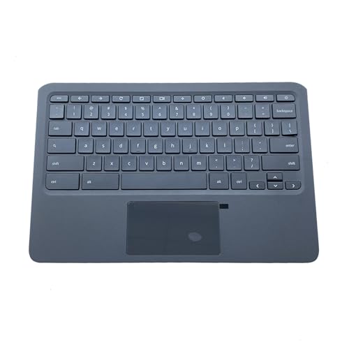 Replacement for HP Chromebook 11 G6 EE 11A-ND0100WM Laptop Upper Top Cover Case Palmrest Not-Backlit Keyboard Touchpad Assembly Part L92334-001 L14922-001