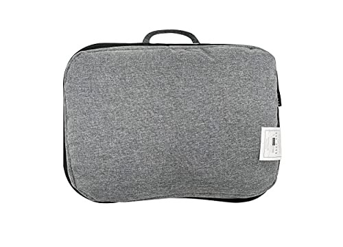 Rae Dunn Lap Desk - Laptop Pillow Lap Desk - Portable Work Table with Cushion for Bed, Couch, Car - Use for Writing, Reading, Eating and Computer Use - Suitable for Kids and Adults - size: 17.25” x 13.5” x 2” (extra long media slot)