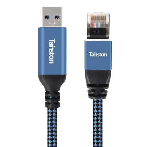 USB to Ethernet Cable, 20Ft USB3.0 A to RJ45 Cable,USB3.0 A to Gigabit Ethernet Cable Compatible Laptop, PC, Switch, Router, Modem and More - size: 20 FT