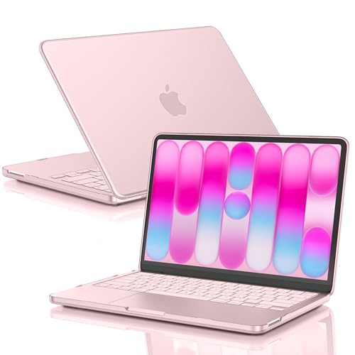 EooCoo for MacBook Neo Case 13 inch 2026 Model A3404, 100% Match Official Color, Anti-Fingerprint & Scratch & Crack, Sturdy Protective Hard Shell Cover Laptop Accessories, Blush Clear - color: Blush Clear