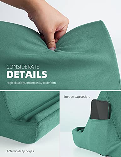 Lamicall Tablet Pillow Holder Stand - Tablet Pillow Soft Pad for Lap | Tablet Holder for Bed and Desk with Pocket & 4 Viewing Angles, for iPad Pro Air, Mini, Kindle, iPhone, 4-13" Devices, Green - color: Green