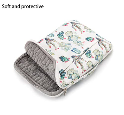 Kinmac 360° Heavy Duty Protective Laptop Computer Sleeve case Bag Cover with Handle for MacBook Pro 14 inch,14 inch-14.4 inch HP Lenovo Dell ASUS Acer Laptop (Cactus) - color: Cactus, size: 13.5 inch-14 inch