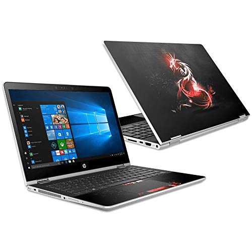 MightySkins Skin Compatible with HP Pavilion x360 15.6" (2018) - Tribal Dragon | Protective, Durable, and Unique Vinyl Decal wrap Cover | Easy to Apply, Remove, and Change Styles | Made in The USA - color: Tribal Dragon