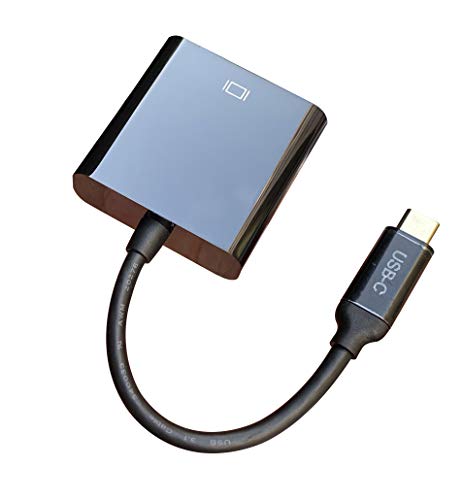 USB C to VGA Adapter - 1080P Full HD, Compact & Universal Compatibility for Laptop, Tablet, Smartphone NOT Support HDMI Output (BL-CVG01)