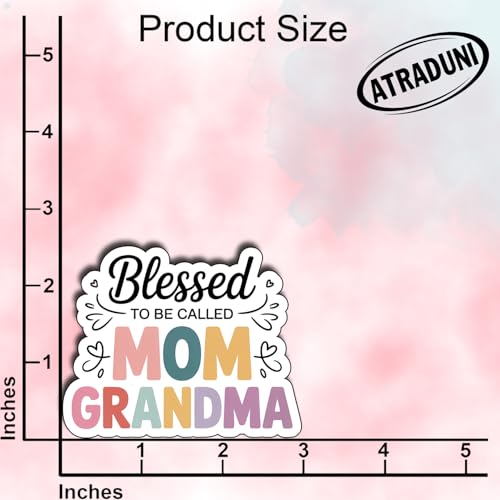 (3Pcs) Blessed to Be Called Mom Sticker Funny Mom Waterproof Vinyl Decals for Books Laptops Phones Tumblers Water Bottles Gifts for Mom Grandma Auntie 2.5"x3" - color: Blessed to Be Called Mom