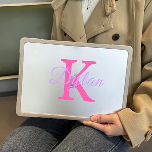 Batianda Ultimate Custom Name Case for MacBook Air 13 Inch 2018-2020 | Add Your Name or Initials, Lightweight Slim Design, Carbon Fiber Side Texture, Matte Hard Shell, Fits Model A2337/A2179/A1932 - color: Customizable Name