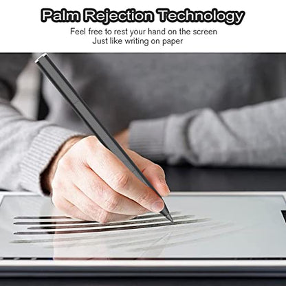 Rechargeable MPP 2.0 Tilt Pen Stylus Pen Compatible for HP Touch Screen Devices, Compact Design with Magnetic Barrel, 4096 Levels Pressure, Right-Click & Erase Function, Black (3J122AA) | Compatible HP Omnibook X Flip/Ultra HP Envy/Pavilion/Specter X360 M