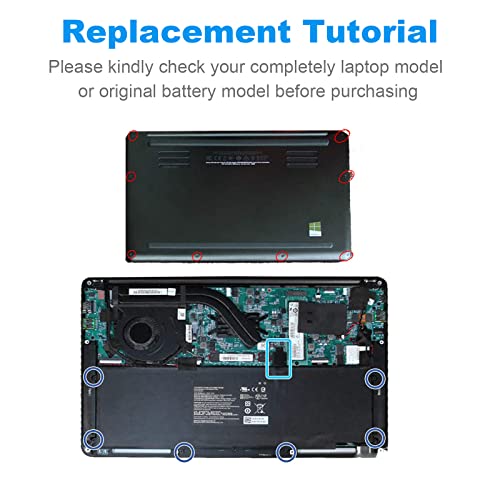 RC30-0196 Laptop Battery for Razer Blade Stealth 2016 v2 2017 i7-7500U i7-8550u 13.3" RZ09-01962W10 RZ09-0239 RZ09-02393E31 RZ09-01962E52 RZ09-01962E53 RZ09-01962E20 RZ09-01962E10 RZ09-01962E12 - size: 11.7*3.9*0.2inch RC30-0196