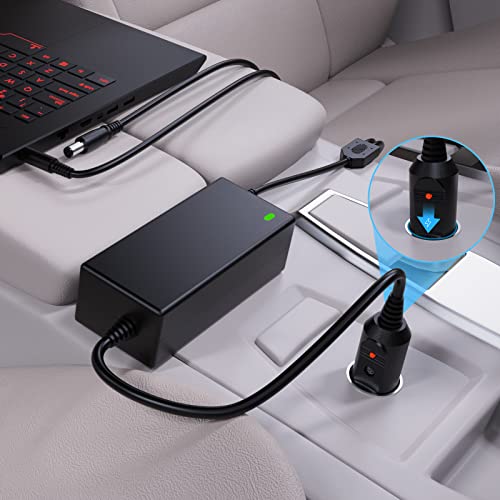 VHBW for Dell Laptop CAR Charger 90W, Compatible with Dell Inspiron 11 13 14 15 15R 17 17R 3000 5000 7000 Series Latitude XPS Precision Studio Vostro Laptop Cord Power Supply