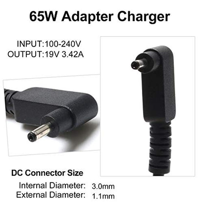 SOLICE 65W 19V Compatible with Acer Aspire 5 3 1 A315-55 A315-58 A317-22 A514-56 A517-58 A515-55 A517-54 A314-22 A315-22 Series Swift 3/Spin 5/Chromebook CB3111 N18Q13 N15Q9 Series Adapter Power Cord