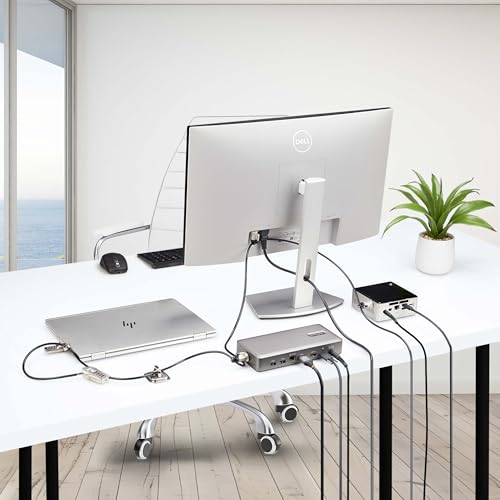 StarTech Laptop/Desktop & Peripheral Lock Kit, 10ft (3m) Steel Cable, TAA | K-Slot, Theft-Deterring Security Lock, 3x Devices, 3M4-DESK-LOCKING-KIT - style: Peripherals Locking Kit