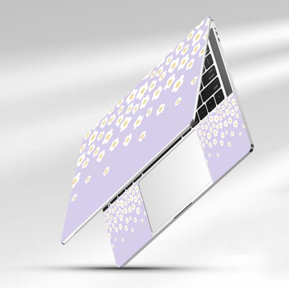 12.1 13 13.3 14 15.4 15.6 Inch Laptop Skin Decal, Laptop Skins Stickers Decals for Notebook PC, Universal Reusable Vinyl Laptop Cover Sticker, Waterproof Art Protector I Lavender Happy Flower - color: Lavender Happy Flower