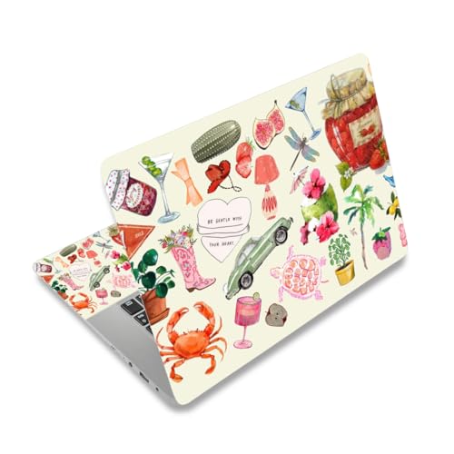 12 13 13.3 14 15.4 15.5 15.6 Inch Laptop Skin Decal, Sticker Skin Decals for Notebook Netbook PC, Universal Reusable Vinyl Laptop Cover Sticker Art Protector I Love Life Fashion Stickers - color: Love Life Fashion Stickers