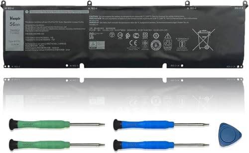 8FCTC Laptop Battery Compatible with Dell XPS 15 9500 Precision 5550 Alienware M15 R3 R4 M17 R3 R4 Series Notebook 69KF2 08FCTC 70N2F 070N2F 0P8P1P 0DVG8M 0M59JH 11.4V 56Wh 4650mAh - size: 11.8*2.14*0.17 inch 8FCTC