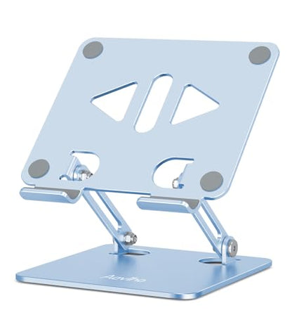 Aoviho Tablet Stand for Desk,Adjustable Tablet Holder,Sky Blue | Stable Aluminum Design, Fits iPad Pro/Air/Mini & Samsung Tablets, Adjustable Viewing, Ideal for Office & Home - color: Sky Blue