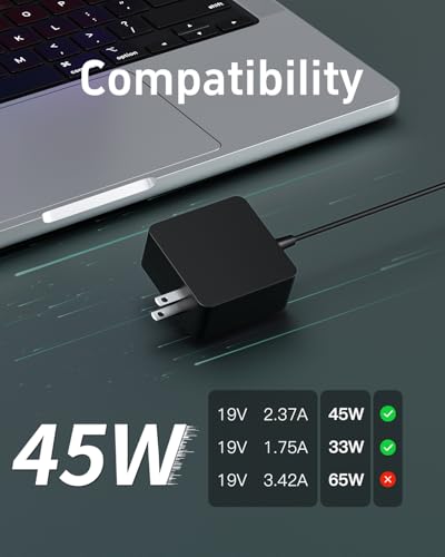Superer 45W Charger Fit for Asus VivoBook X512JA X512DA X512FA X515EA F415E F510UA F510QA F512DA F512JA F512UA X540SA X712FB X712FA F541UA ‎F515JA F515EA F541NA F540NA F412DA Power Supply Cord