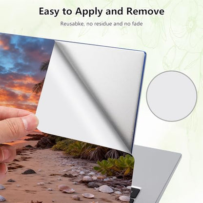 Laptop Skin Sticker Decal, Universal Reusable Vinyl Laptop Cover for 12" 13" 13.3" 14" 15" 15.4" 15.6" Notebook PC, Reusable Waterproof Scratch-Resistant with 2 Wrist Pads,Beach Coconut Tree - color: Beach Coconut Tree