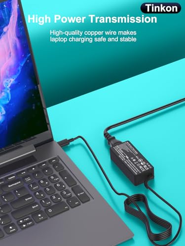 Universal 65W USB C Laptop Charger | Compatible with Lenovo, HP, Dell, Acer, Asus, Samsung, Surface Pro, Google, For Business, School, and Travel