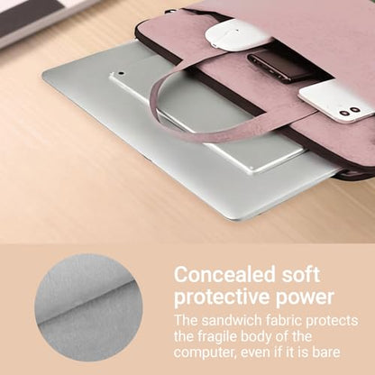 14.96" Water-Resistant Messenger & Shoulder Bag - Protective Laptop Case for 1 Zipper Pockets - color: Pink