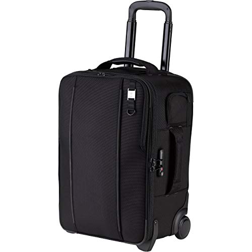 Tenba Roadie Carry-on Compatible Hybrid Roller 21 Rolling case for DSLR and Mirrorless Cameras and Lenses Plus a 17-inch Laptop – Black (638-713)