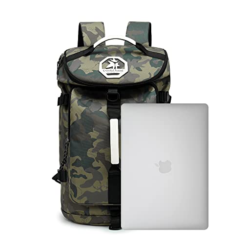 Kalesi Gym Duffle Bag Backpack 4-Way Waterproof with Shoes Compartment for travel Sport Hiking laptop - color: Camouflage
