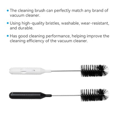 Intercleaner 2 PCS Vacuum Cleaner Cleaning Brush, 11.02 Inch 2 in 1 Cleaning Tool, Clean Hair with a Cutter, Suitable for All Vacuum Cleaners