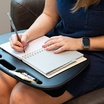 LAPGEAR MyDesk Lap Desk – Black, 12-Pack, Fits 15.6” Laptops - color: Black, size: Pack of 12