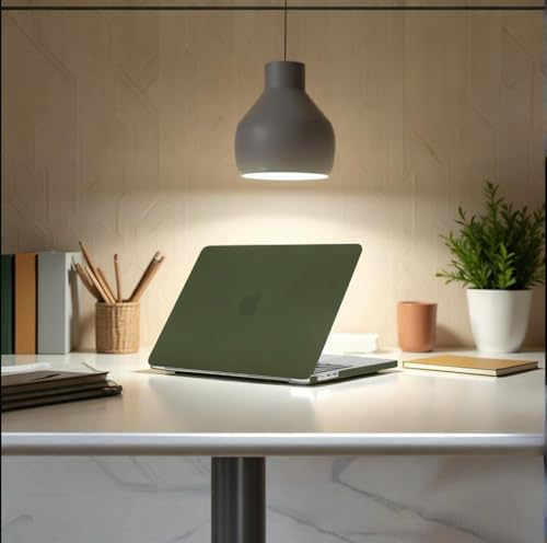 Se7enline for MacBook Pro 13 inch Case M2/M1 2026-2020 A2338,Avocado Green | Hard Shell Laptop Case Washable Keyboard Cover Skin Anti-Scratch Anti-Drop Heat Dissipation Full Port Access Slim Lightweight - color: Avocado Green