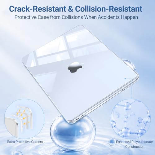 MOSISO Compatible with MacBook Neo Case 13 inch 2026 A3404 A18 Pro Chip | Ultra-Thin Surpass Natural Beauty Seamlessly Closes Protective Hard Shell Case Cover, Crystal Clear - color: Crystal Clear