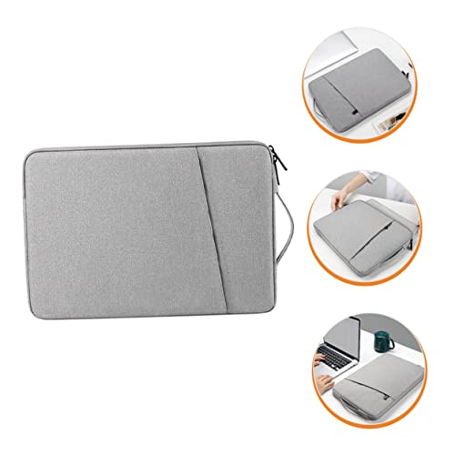 Angoily Laptop Sleeve Lightweight Polyester Carrying Bag Extra Pockets for Accessories Compact and Shock-Absorbent Case for and Laptops