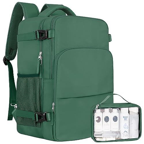 Sinaliy Travel laptop Backpack for Women, Personal Item Size Flight Approved, 16 Inch Laptop Bag with Multi-Pockets, Hiking Backpack, Waterproof Carry On Backpack Casual Daypack Backpack | Waterproof 16 Inch Laptop Backpack for Work, College, Weekend, Bus