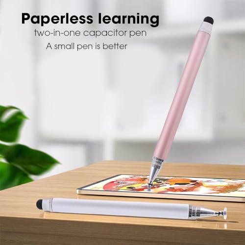 2 in 1 Stylus Pens for Touch Screens, High Sensitivity & Precision Capacitive Stylus for All Universal Touchscreen Devices (Pink) - color: Pink