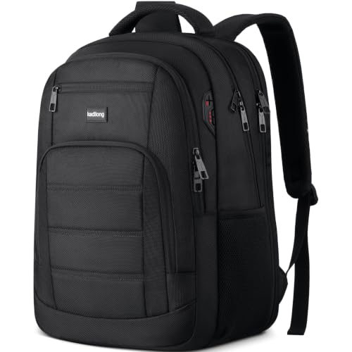 kadilong 17.3 Inch Laptop Backpack Men for Student Teen Boy,School Bookbag Schoolbag College Computer Bag with USB Charging Port for Work Business Middle High School,Black - color: Black, size: 17,3 inch