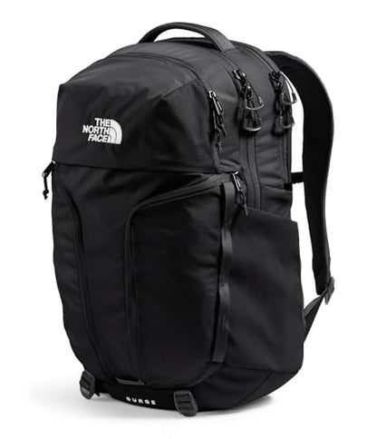The North Face Surge Commuter Laptop Backpack, Blk/Blk-NPF, OSFA | Everyday Travel Bag, Laptop Sleeve, Water-Repellent - color: Tnf Black/Tnf Black-npf