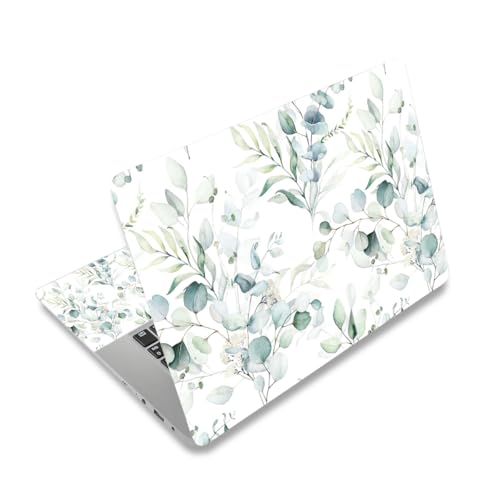 White 12 12.1 13 13.3 14 15 15.4 15.6 in Skin Laptop Sticker Decal, Netbook Skins for Notebook PC, Universal Vinyl Laptop Decor Cover for Women Girl, Waterproof Art Protector I Eucalyptus Branches - color: Eucalyptus Branches