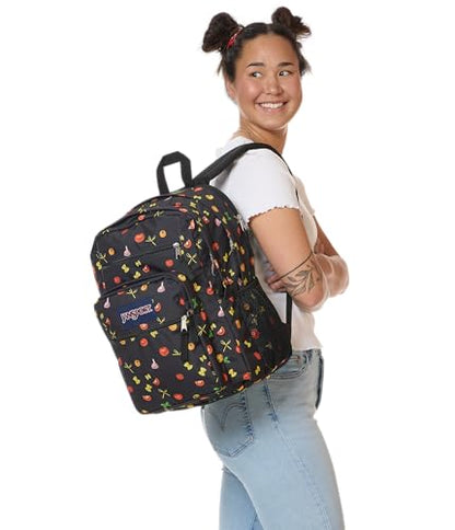 JanSport Laptop Backpack - Computer Bag with 2 Compartments, Ergonomic Shoulder Straps, 15” Laptop Sleeve, Haul Handle - Pasta Party - color: Pasta Party