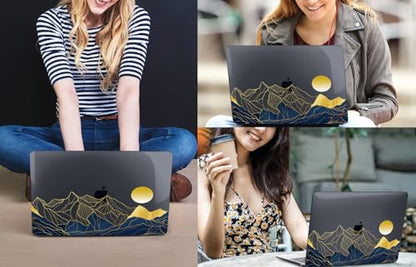 CISSOOK Compatible with MacBook Pro 14 inch Case 2026-2021 M5 M4 M3 M2 M1 | A3434 A3427 A3426 A3112 A3185 A3401 A2918 A2992, 5in1 Kit Hard Shell Case, Scratch Resistant, Mountain &Raised Sun - color: 14inch-Mountain & Raised Sun