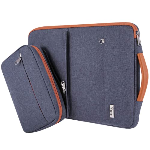 Voova 15.6-15 Inch Laptop Sleeve, Laptop Case, MacBook Sleeve, Dark Gray | Water-repellent laptop sleeve with detachable accessory pouch; fits MacBook Air/Pro, Surface and Chromebook for storage - color: Dark Gray, size: 15-16 Inch (15.7 x 11.8 x 1.2 in)