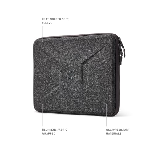 URBAN ARMOR GEAR UAG Civilian Medium Sleeve Laptop Case Fits Up to 13-14" Laptop MacBook Neo A18 Pro - Shockproof Protective Carrying Computer Bag with Interior Lining & Accessory Pocket, Dark Grey - size: Medium - Dark Grey