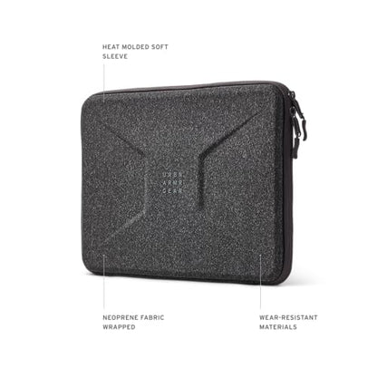 URBAN ARMOR GEAR UAG Civilian Medium Sleeve Laptop Case Fits Up to 13-14" Laptop MacBook Neo A18 Pro - Shockproof Protective Carrying Computer Bag with Interior Lining & Accessory Pocket, Dark Grey - size: Medium - Dark Grey