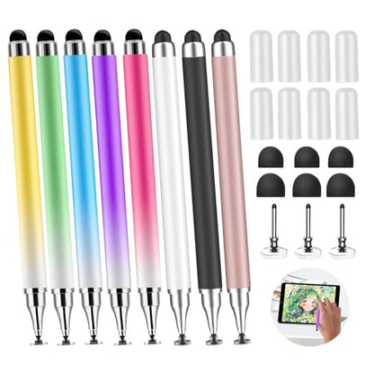 8Pcs Stylus Pen for Touchscreen,iPad,iPhone,3 in 1 Stylus Pen | High Precision & Sensitivity, Perfect for Touch Screens, iPhone/ipad/Samsung/Google/Microsoft/Android Tablets - size: 8 Packs