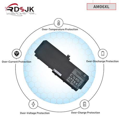 AM06XL AM06 Laptop Battery for HP ZBook 17 G5 G6 Series Notebook AMO6XL L07044-855 HSTNN-IB8G L07350-1C1 AM06095XL HSN-Q12C 11.55V 95.9Wh 8310mAh 6-Cell